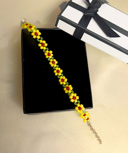 Sajora Golden Bloom Sunflower Bracelet
