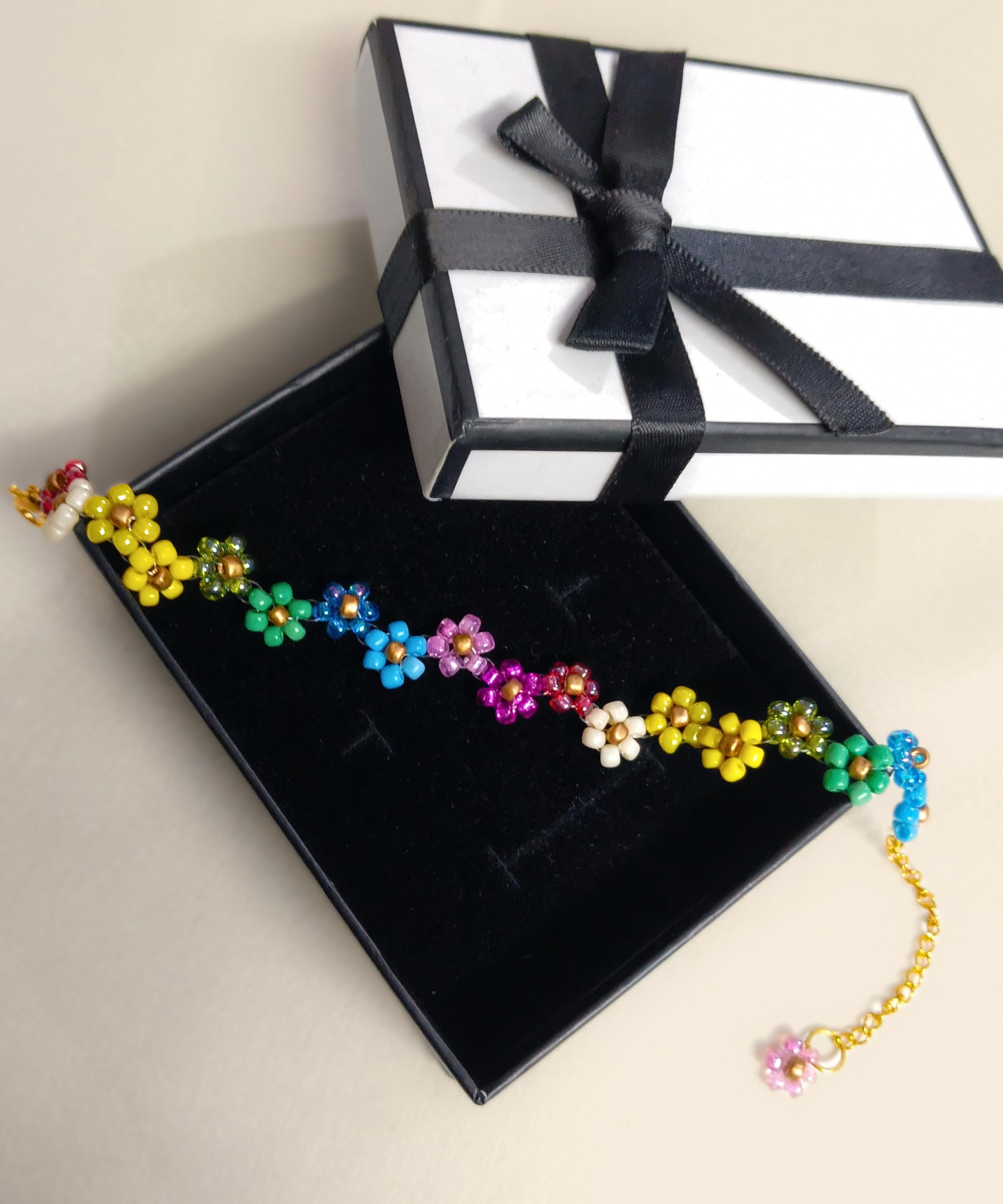 Sajora Candy Bloom Multicolor Flower Bracelet