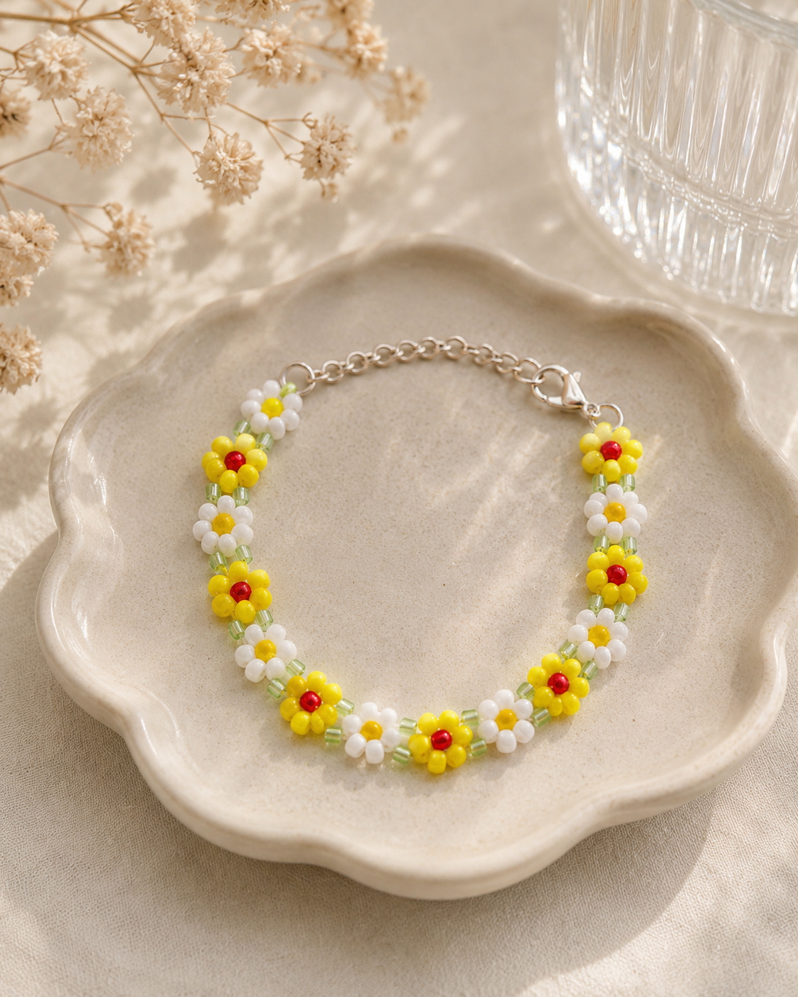 Sajora Sunlit Daisy Sunflower Bracelet