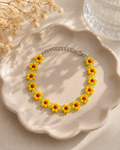 Sajora Golden Bloom Sunflower Bracelet