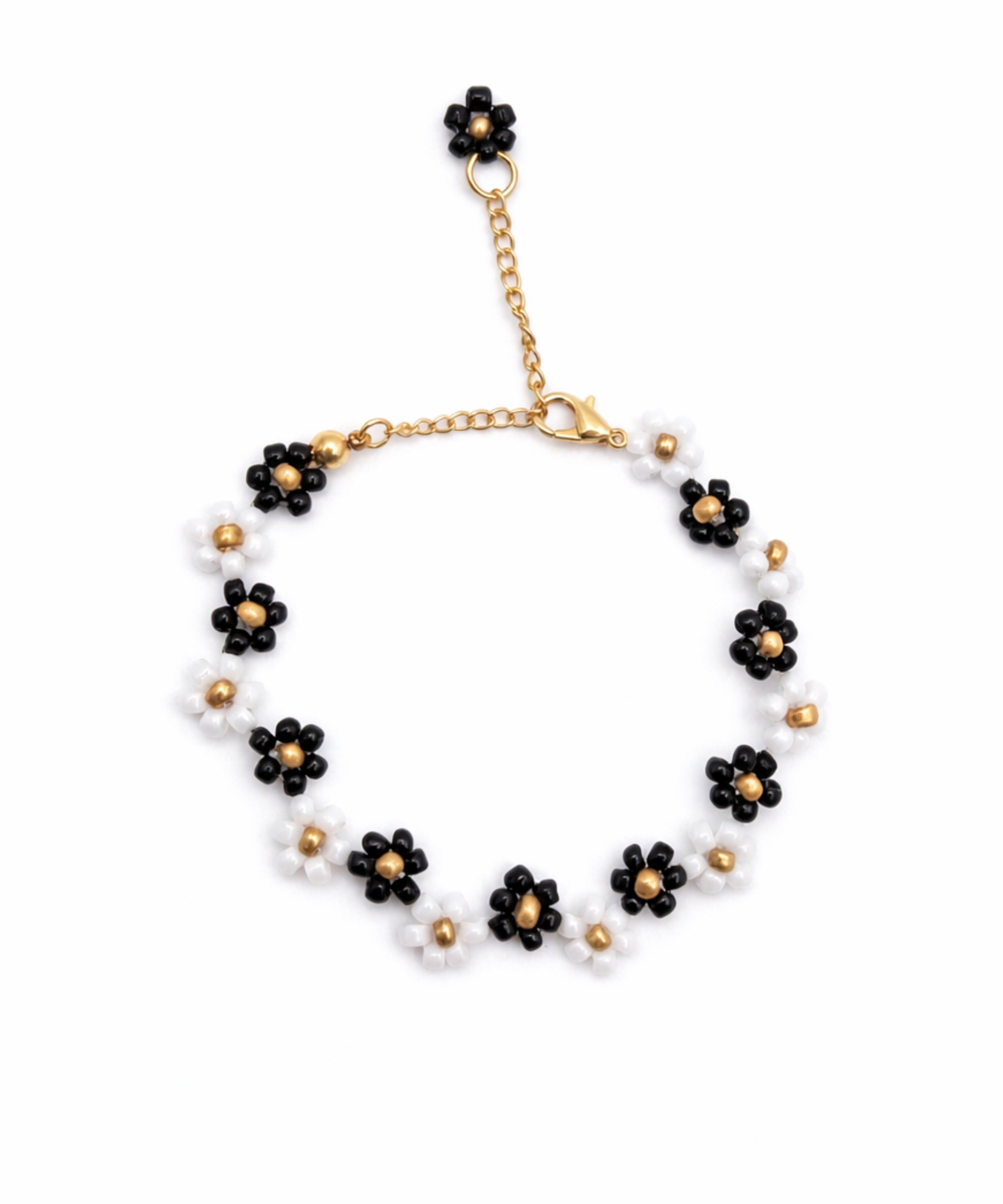 Sajora Midnight Daisy Flower Bracelet